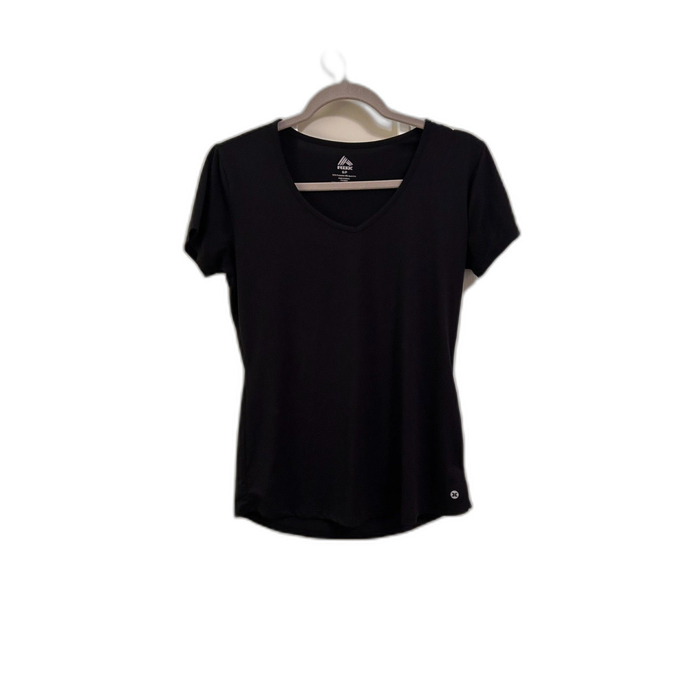 RBX Active Women's V-Neck Athletic T-Shirt - Black- Size S